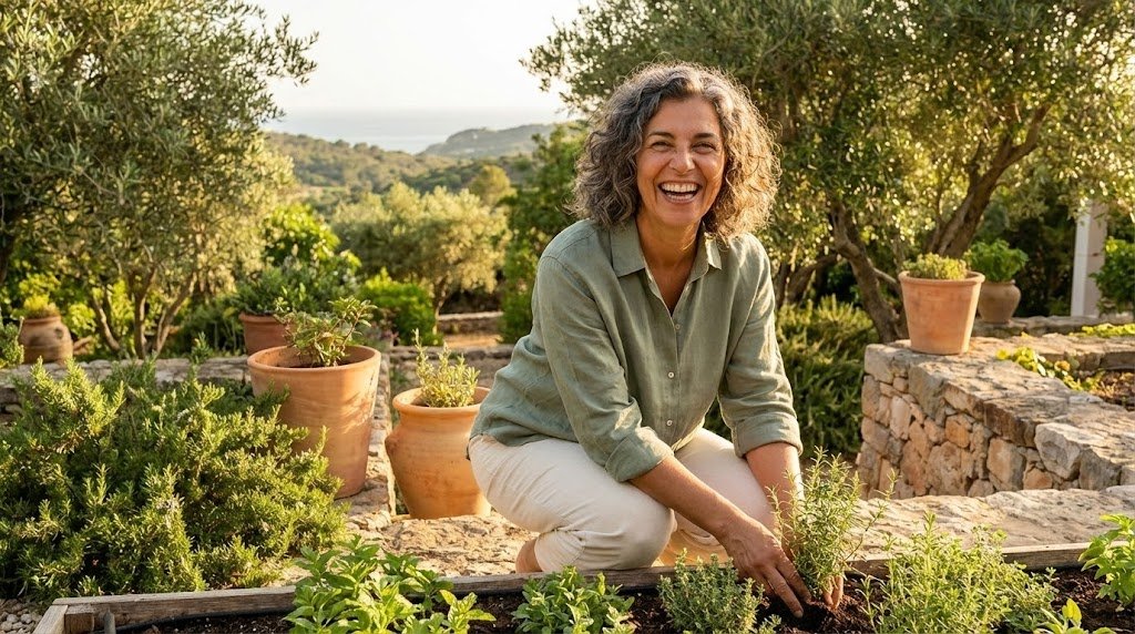 Mulher ativa e feliz