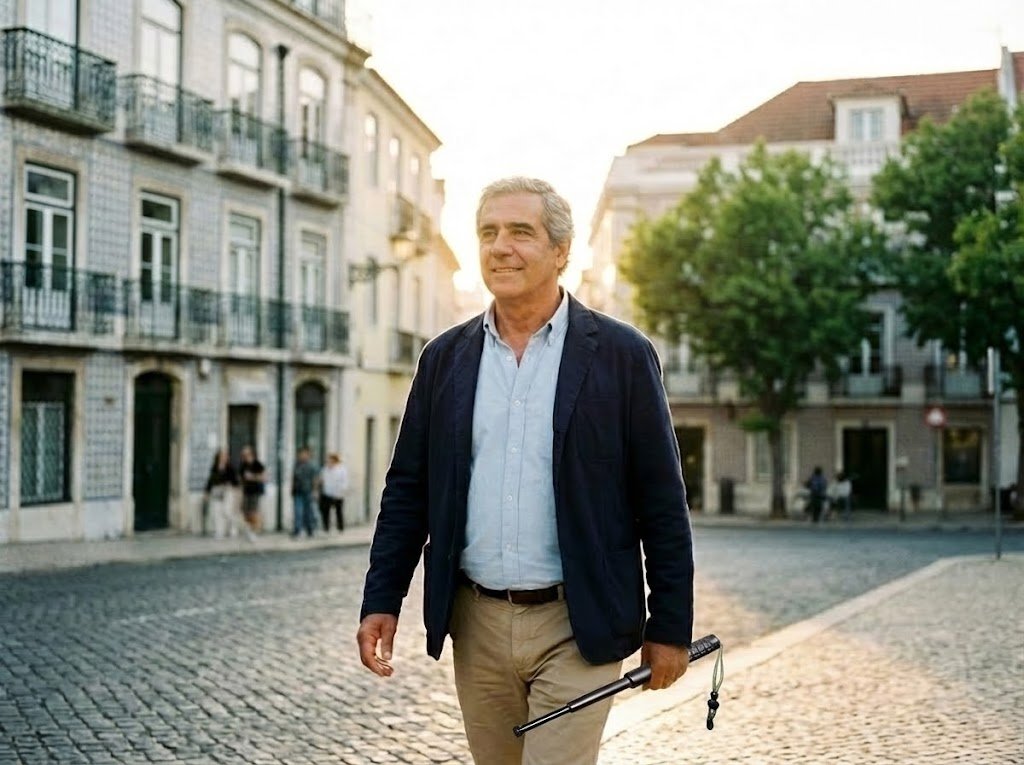 Idoso seguro com GuardaPRO