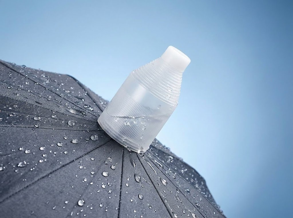 Primer plano del sistema colector de gotas del ZeroGotas