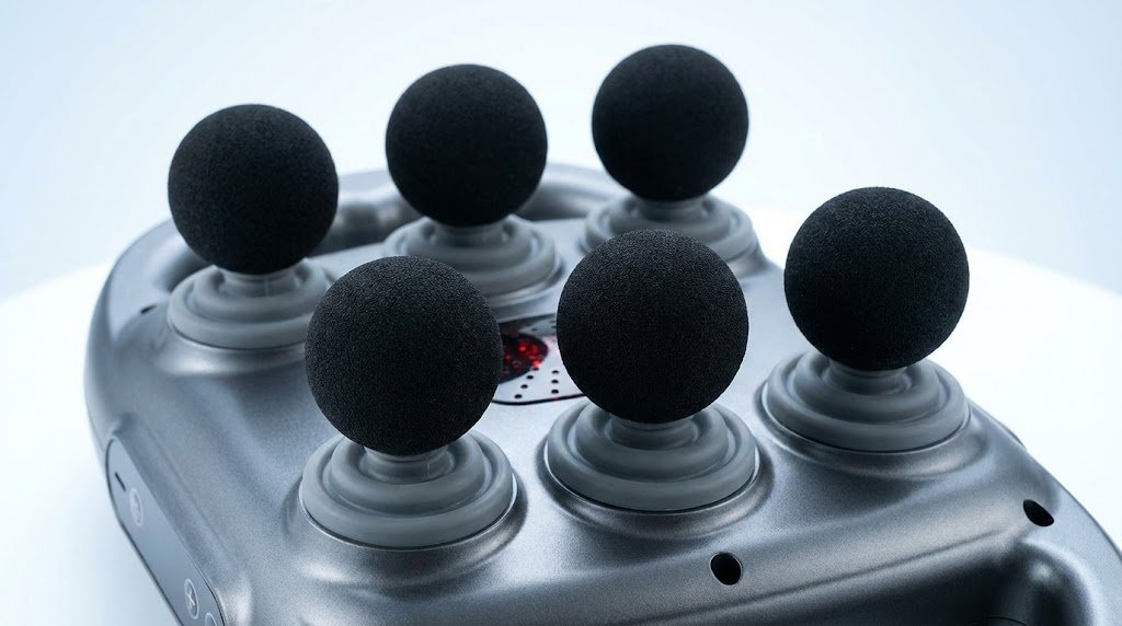 Sistema de 6 cabeças de massagem do MassagePro 6X