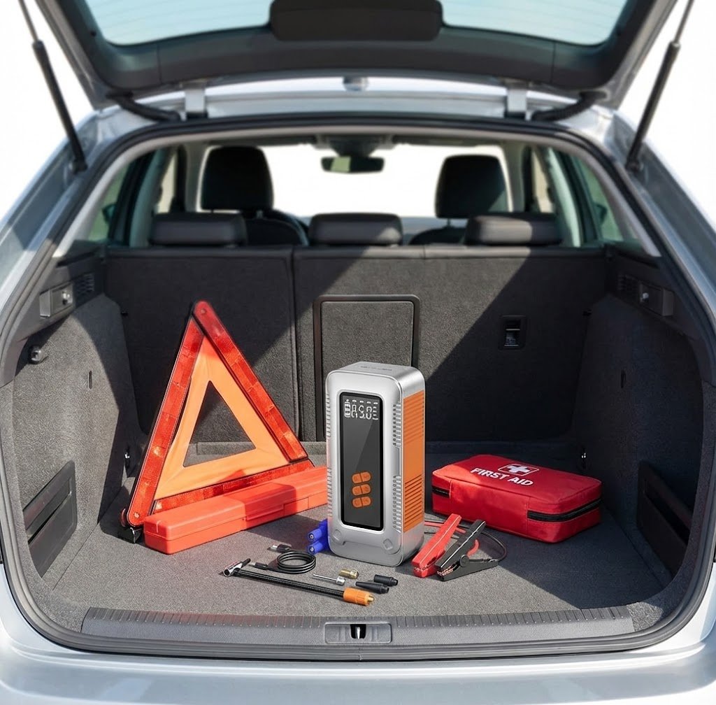 Jumpstarter no carro