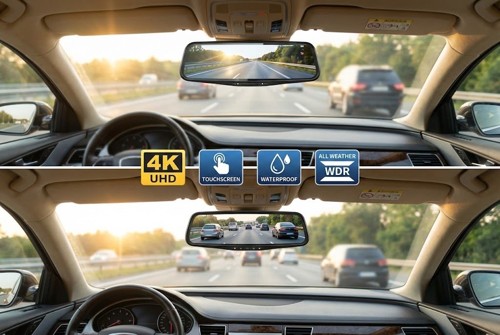 GuardaCar 360 gravação frente e traseira em alta definição