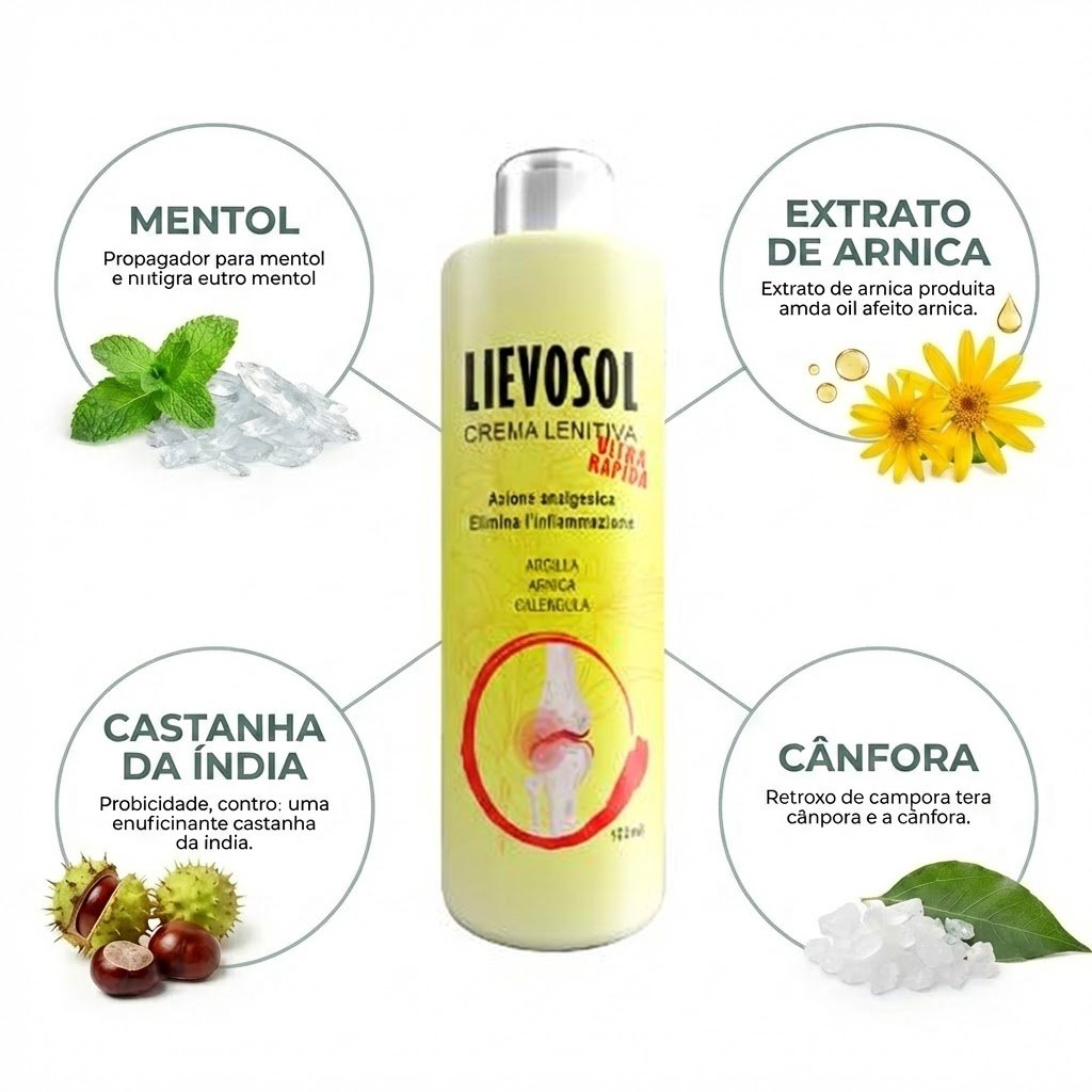 Ingredientes naturais do Lievosol