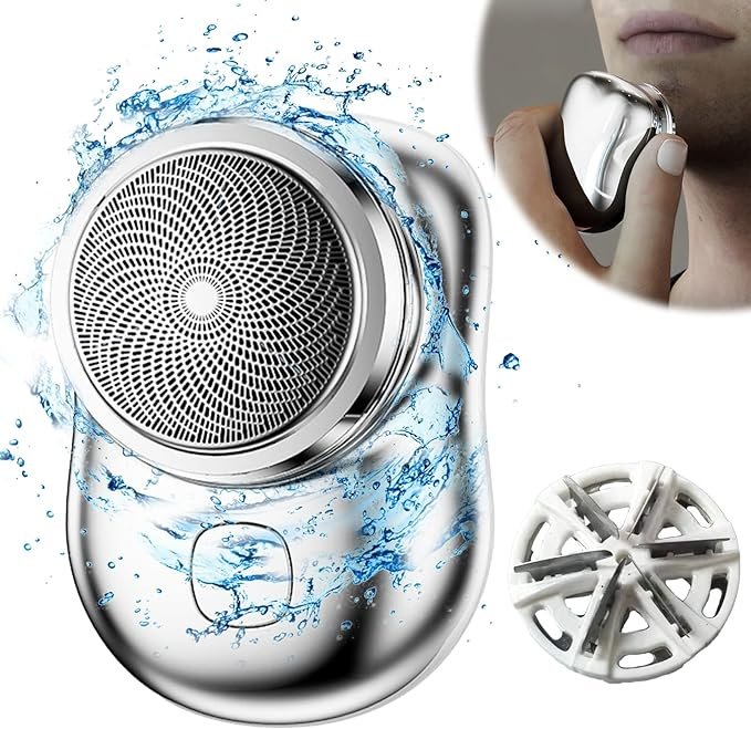 Mini-Shave - Máquina de barbear portátil com 6 lâminas