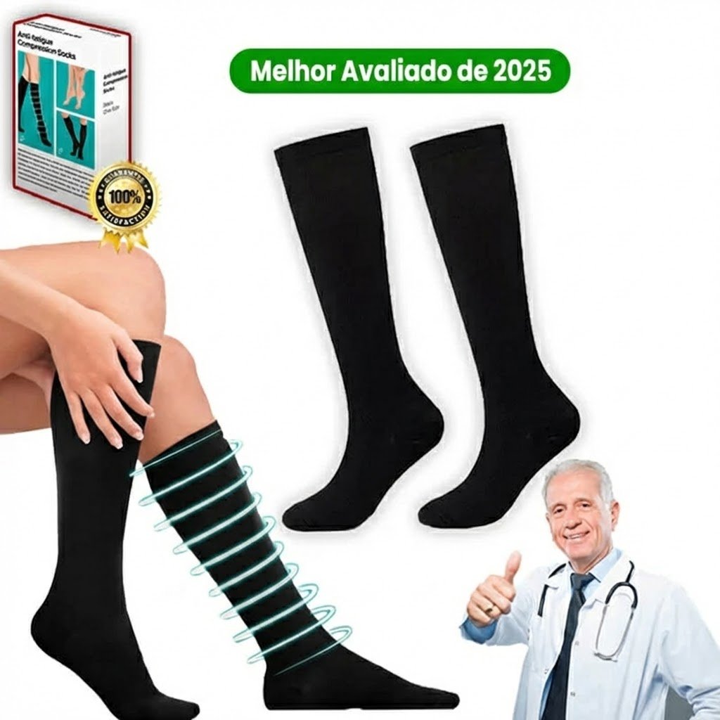 MiracleSocks - Meias de Compressão Anti-Fadiga
