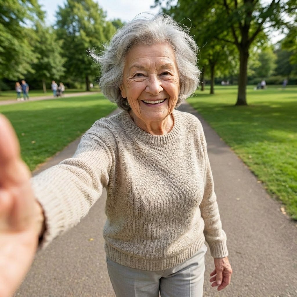 Depois - Pessoa a caminhar independente