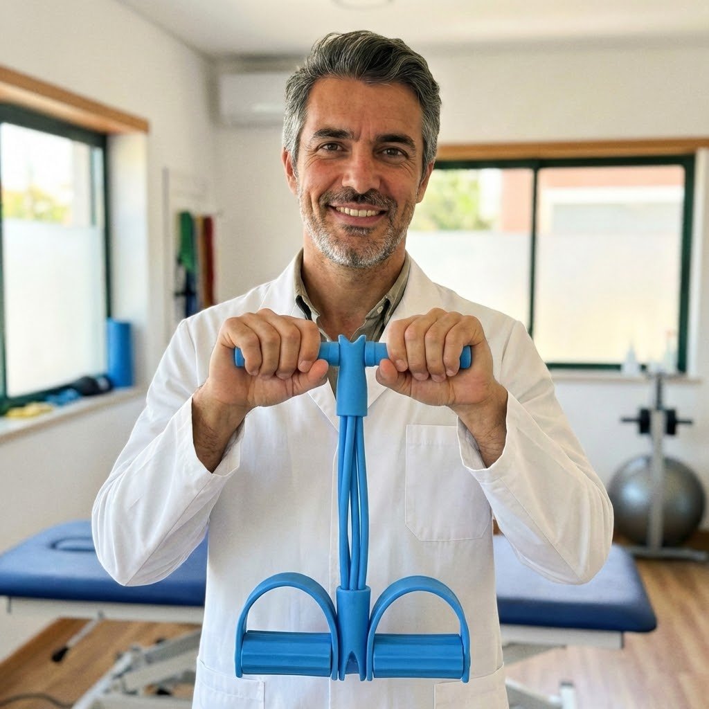 Dr. António Rodrigues com o Pedal Fitness Pro 4X