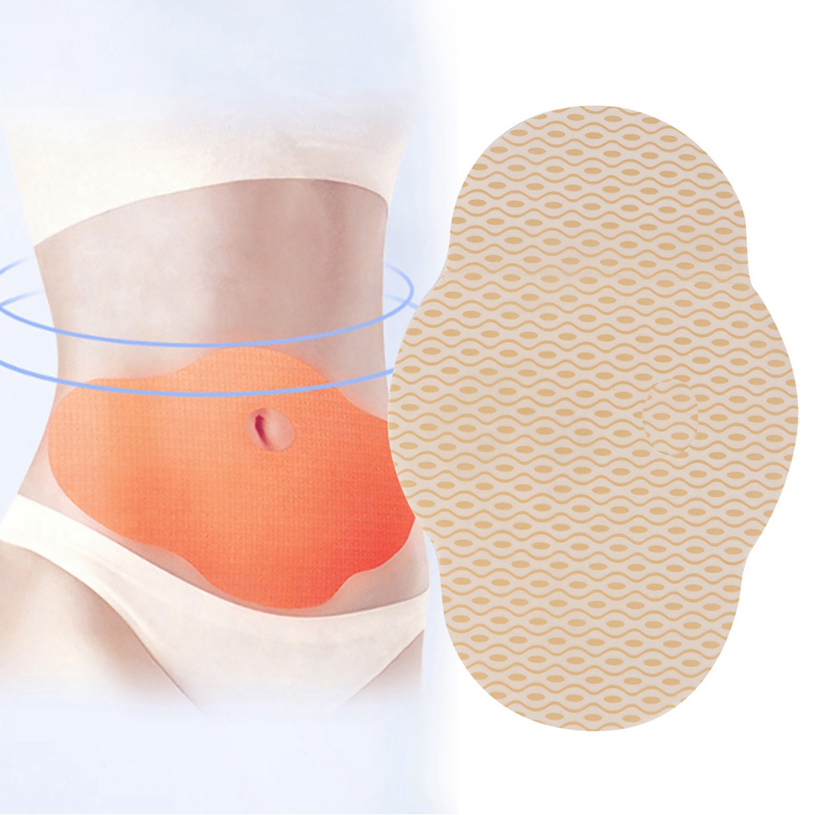 BurnUp™ - Adesivo Redutor Abdominal em uso