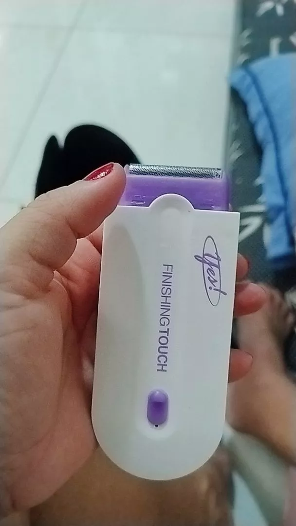 Finishing Touch na mão da cliente