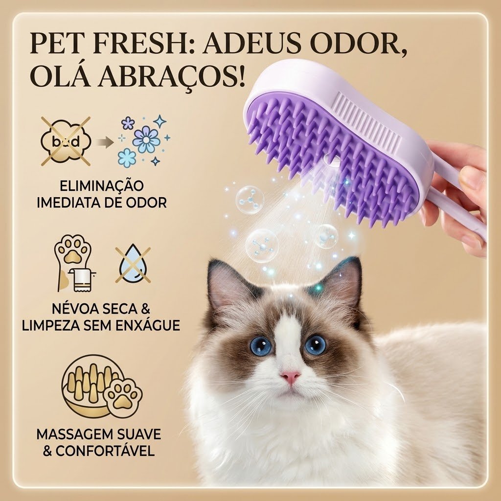 Steam Jet Brush - cepillo de vapor para mascotas