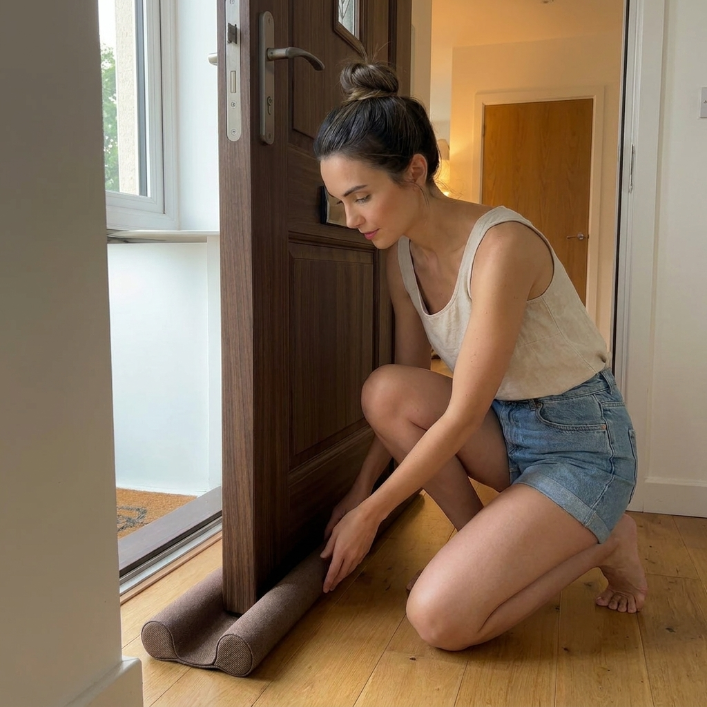 Casa protegida contra la entrada de bichos por la puerta
