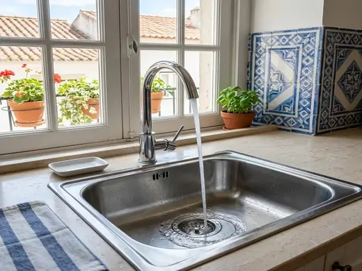 Fregadero de la cocina