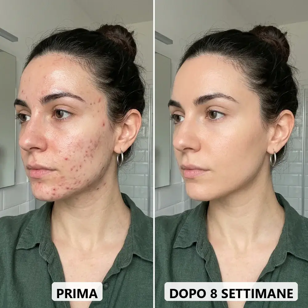 Prima e dopo: pelle più pulita, meno imperfezioni